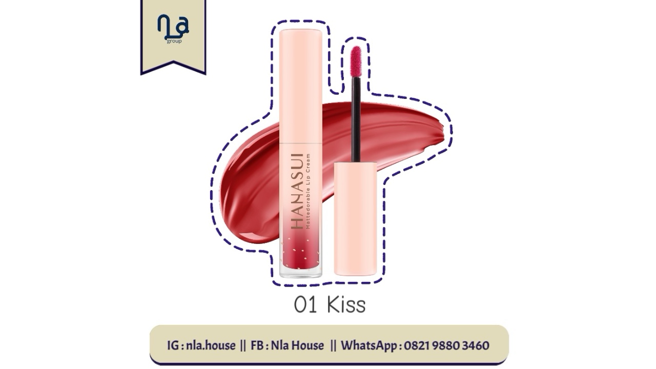 Hanasui Mattedorable Lip Cream 01 Kiss