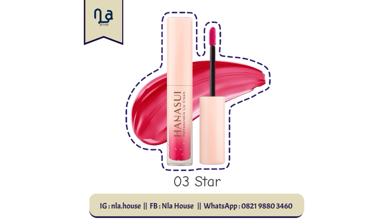 Hanasui Mattedorable Lip Cream 03 Star