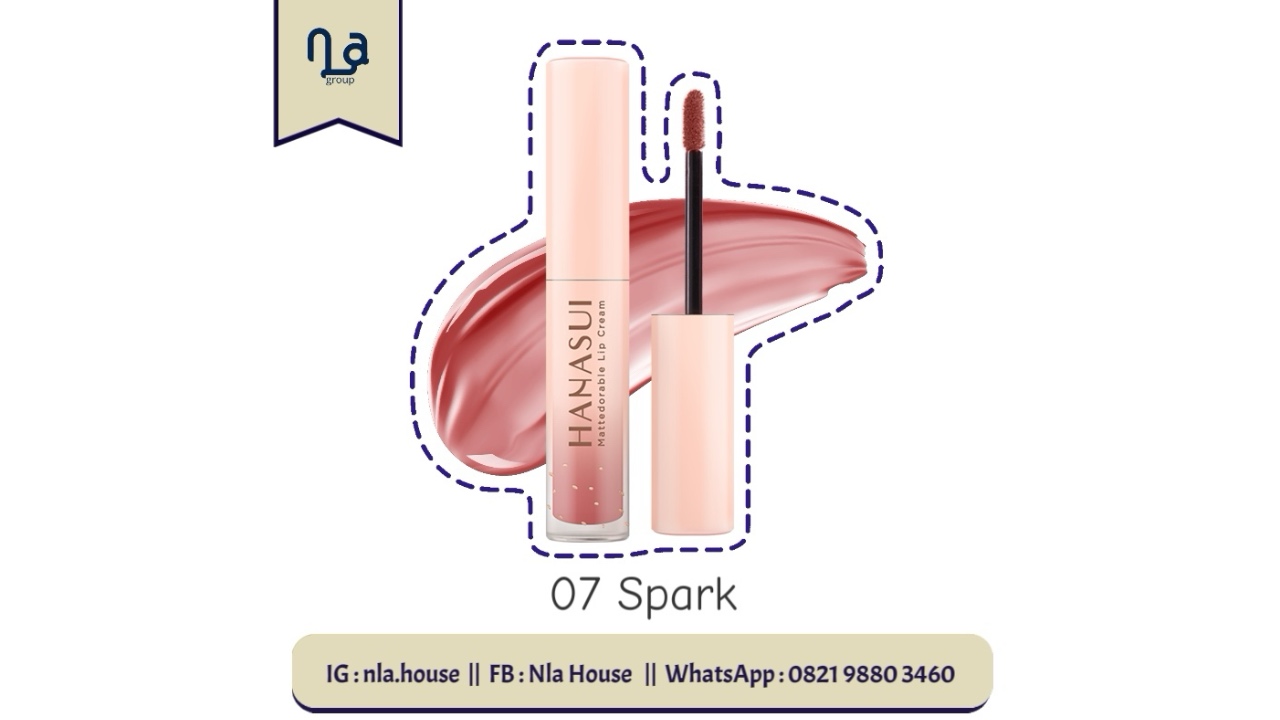 Hanasui Mattedorable Lip Cream 07 Spark