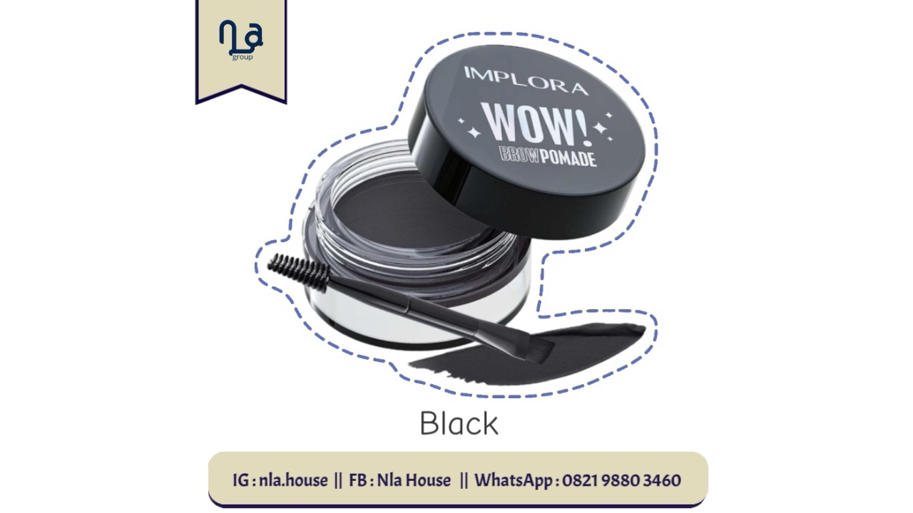 Implora WOW Brow Pomade | Eyebrow Pomade-Black