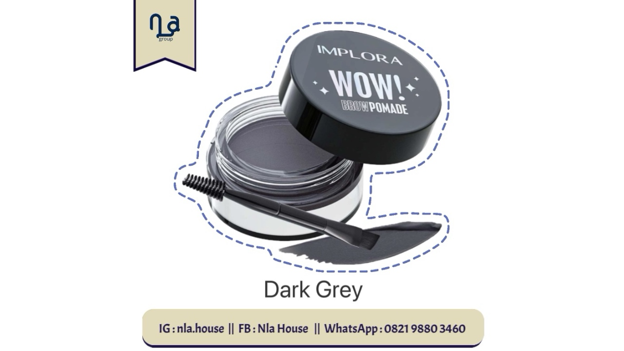 Implora WOW Brow Pomade | Eyebrow Pomade-Dark Grey