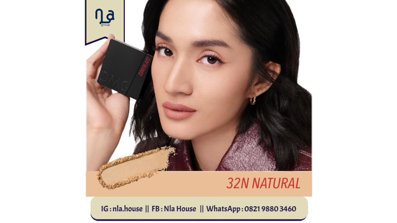 OMG Oh My Glam Coverlast Two Way Cake-32N Natural