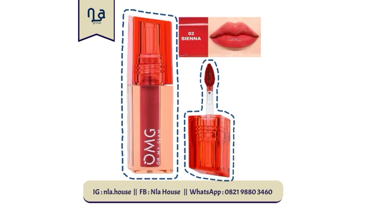 OMG Oh My Glam Glassy Lip Tint-02 Siena