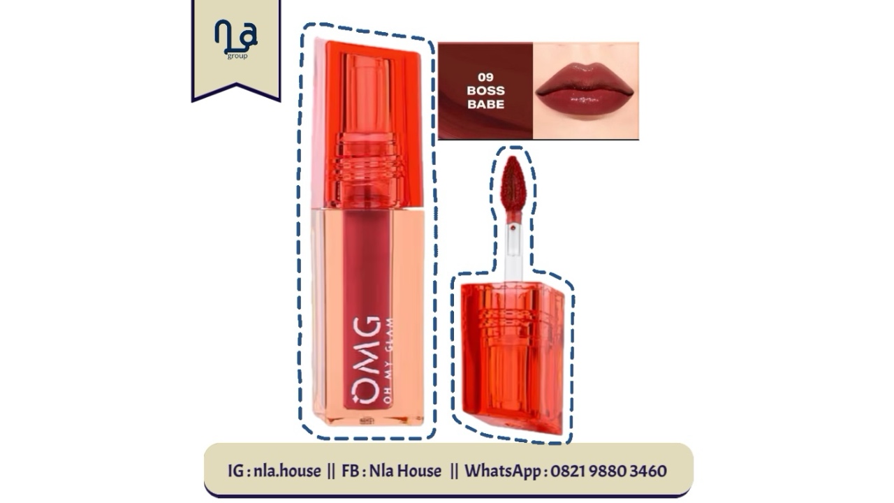 OMG Oh My Glam Glassy Lip Tint-09 Boss Babe
