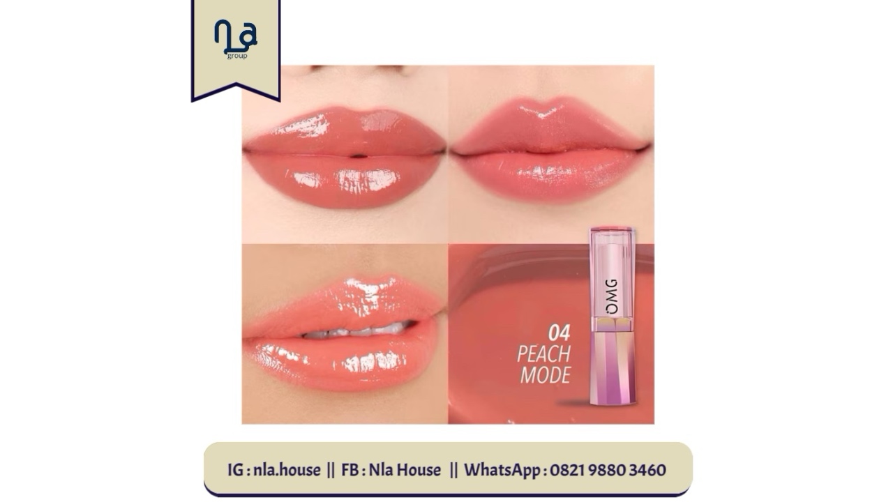 OMG Oh My Glam Gloss Up Tinted Lip Balm-04 Peach Mode