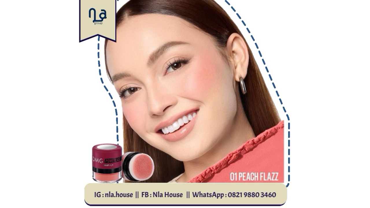 OMG Oh My Glam Powerlast Blush To Go-01 Peach Flazz