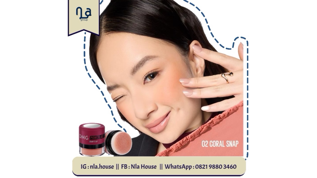 OMG Oh My Glam Powerlast Blush To Go-02 Coral Snap