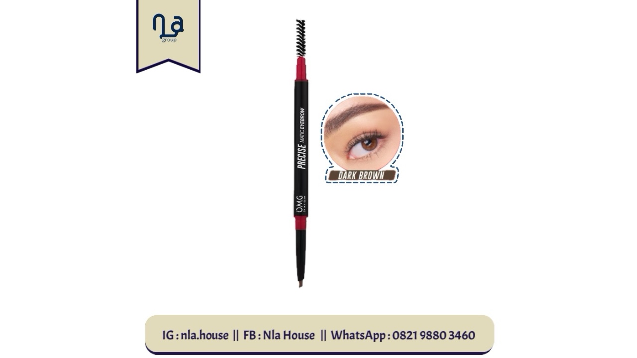 OMG Oh My Glam Pracise Matic Eyebrow-01 Dark Brown