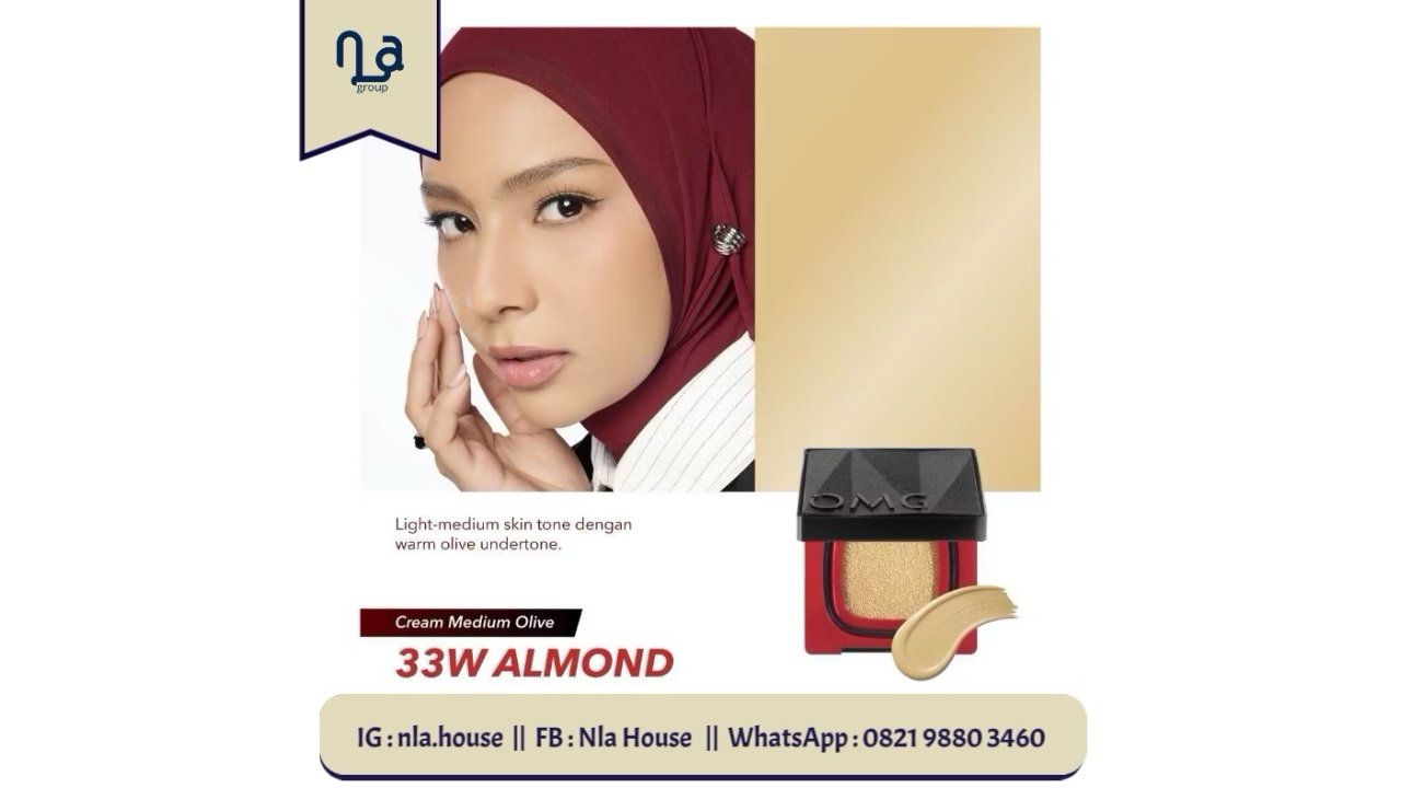 OMG Oh My Glam Ultimatte Power Cushion-33W Almond