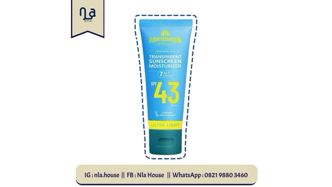 Amaterasun Transparant Sunscreen Moisturizer SPF 43 PA+++ 50gr