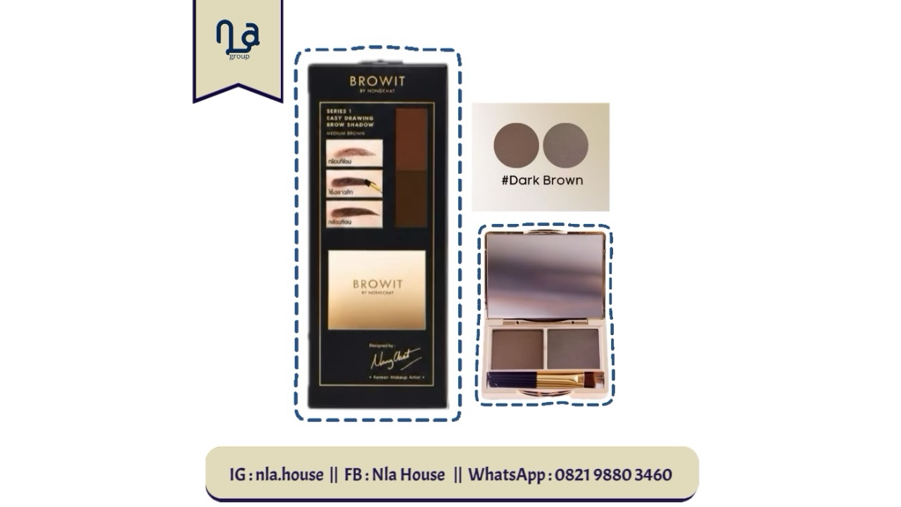 Browit Easy Drawing Brow Shadow-Dark Brown