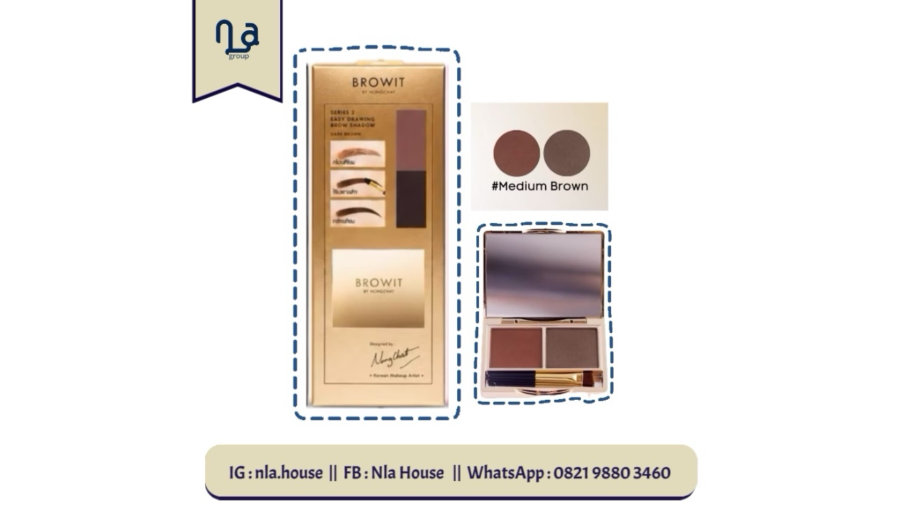 Browit Easy Drawing Brow Shadow-Medium Brown