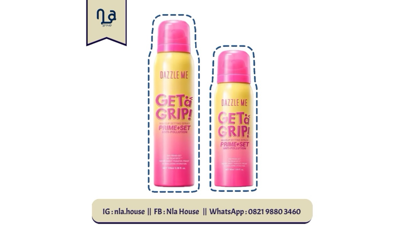 Dazzle Me Get A Grip! Makeup Setting Spray Prime + Set Anti Polution 50ml