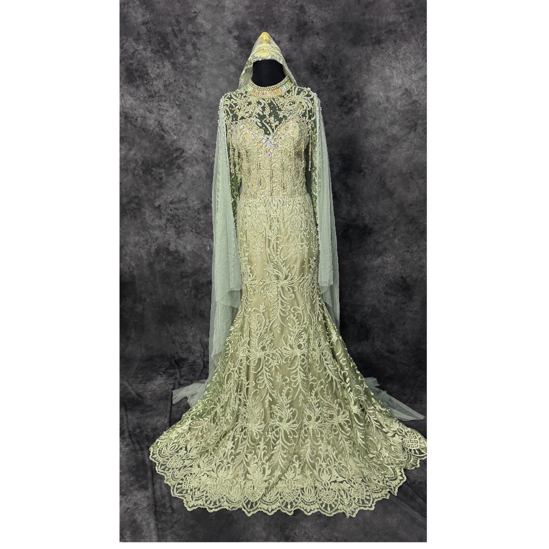Kebaya Hijau Sage (fit to XL)